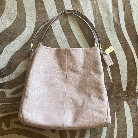 Blush Madison Phoebe Shoulder Bag Leather Tote - Picture 1 of 7